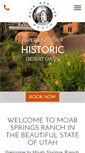 Mobile Screenshot of moabspringsranch.com